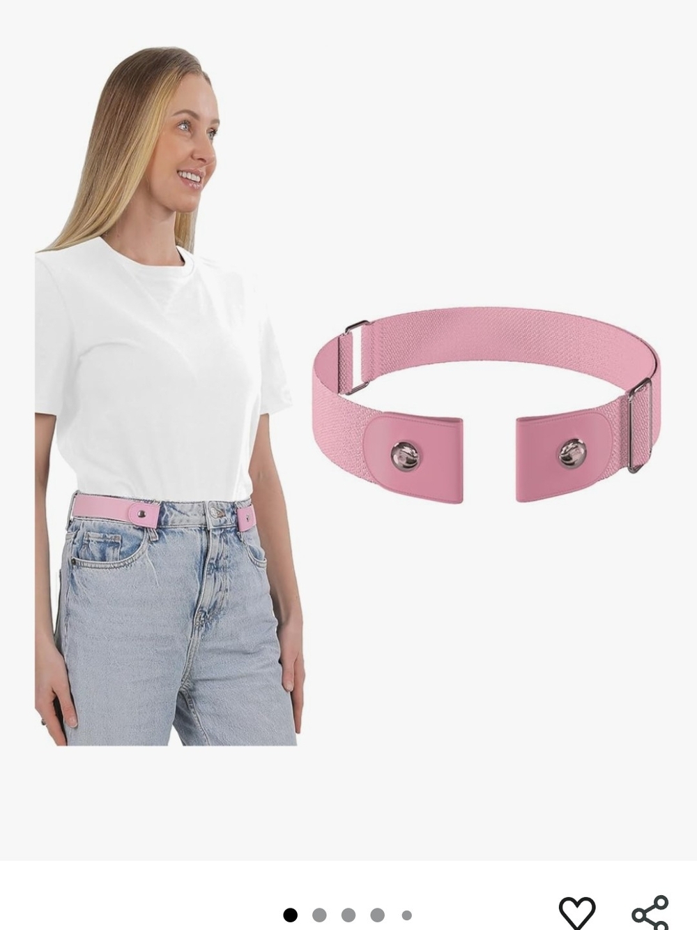 Adjustable Pink Waist Belt Connector Clip for Women(Bundle Of 10)(reseller Deal)